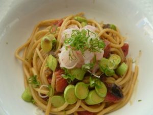 Pasta met garnalen en courgettes van Italian Residence vakantiehuizen italie