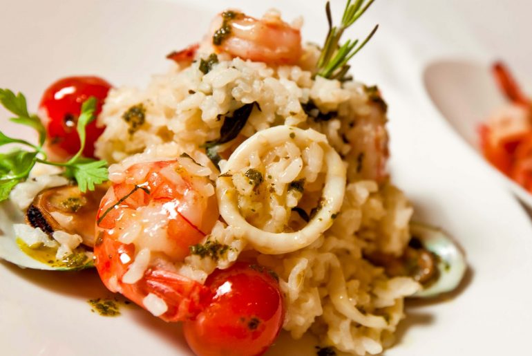 Frutti di Mare Risotto van Ristorante Tumelin’s Levanto