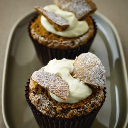 Caffe latte cupcakes met glazuur