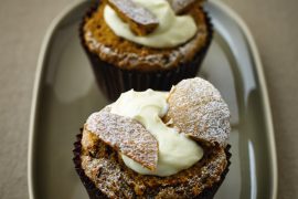 Caffe latte cupcakes met glazuur