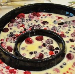 recept witte chocolade met ijskoud fruit dessert van de vele smaken van Italian Residence