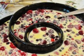 recept witte chocolade met ijskoud fruit dessert van de vele smaken van Italian Residence