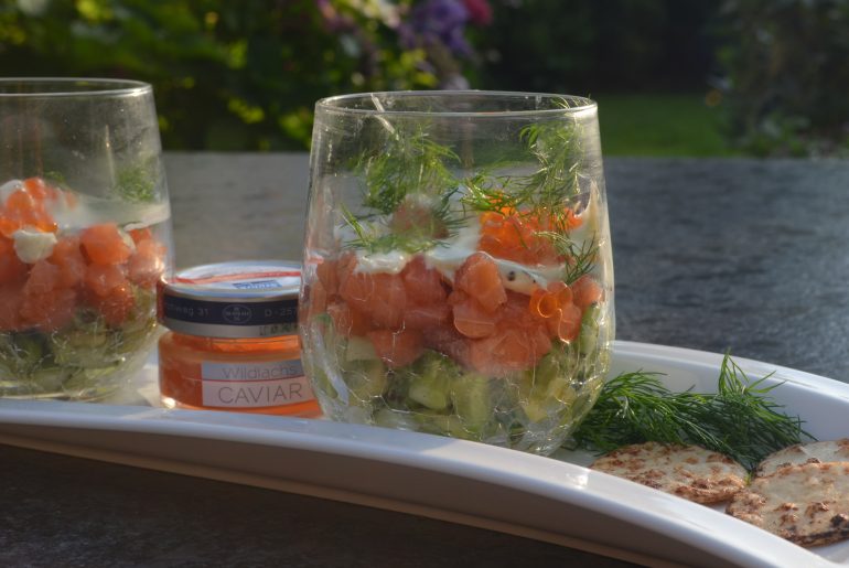 Recept Pittige Zalm avocad Amuse van de smaak van Italian Residence Italië specialist