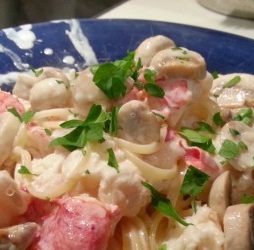 Fettuccine kreeft met saus Alfredo Recept voor KFettuccine kreeft met saus Alfredo van de vele smaken van Italian Residence