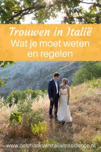 Maak je droom waar en vier je bruiloft in Italie. Lees alles over wat je moet weten en regelen over trouwen in Italie van specialist Italian Residence.