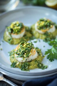 Recept coquilles met erwtenpuree. feestelijk voorgerecht voor kerstdiner van de vele smaken van Italian Residence
