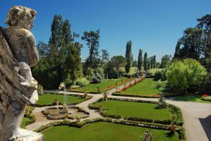Fietsen in de Veneto mooie tuin